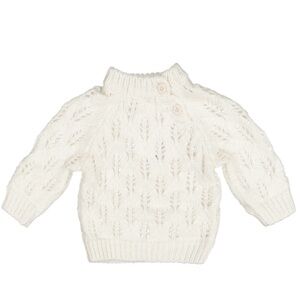 NWT Pequeno Tocon White Knit Sweater